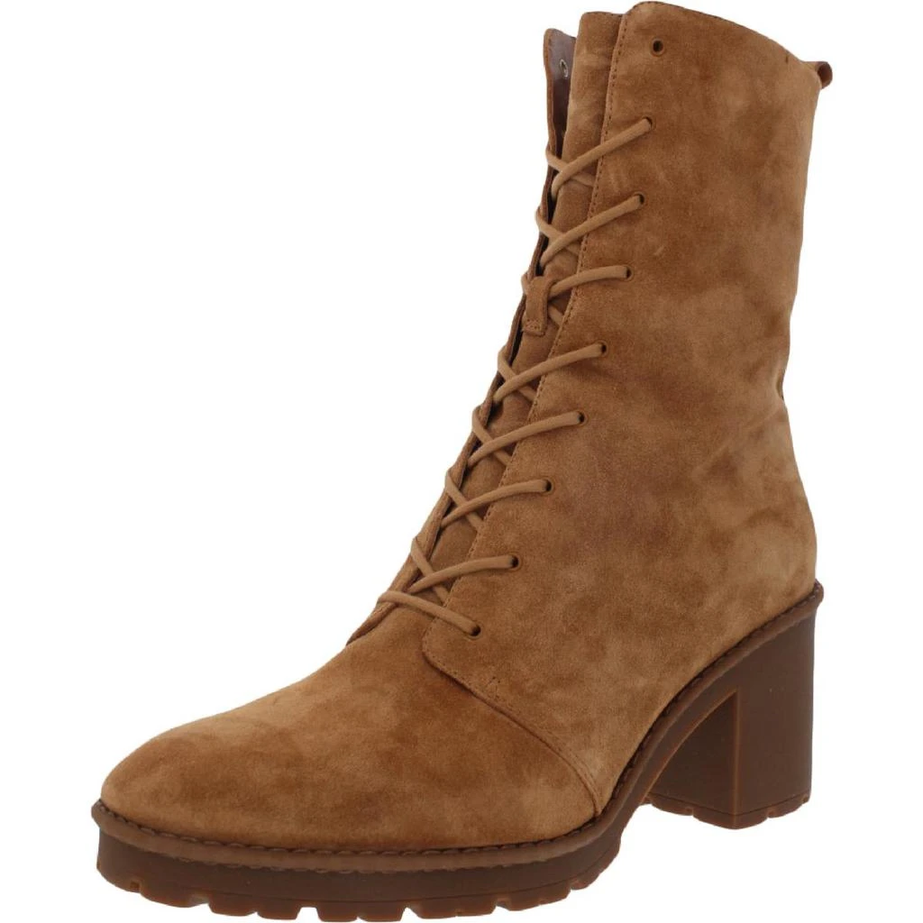 商品Vince|Vince Womens Henderson Zipper Round Toe Combat & Lace-up Boots,价格¥417,第1张图片
