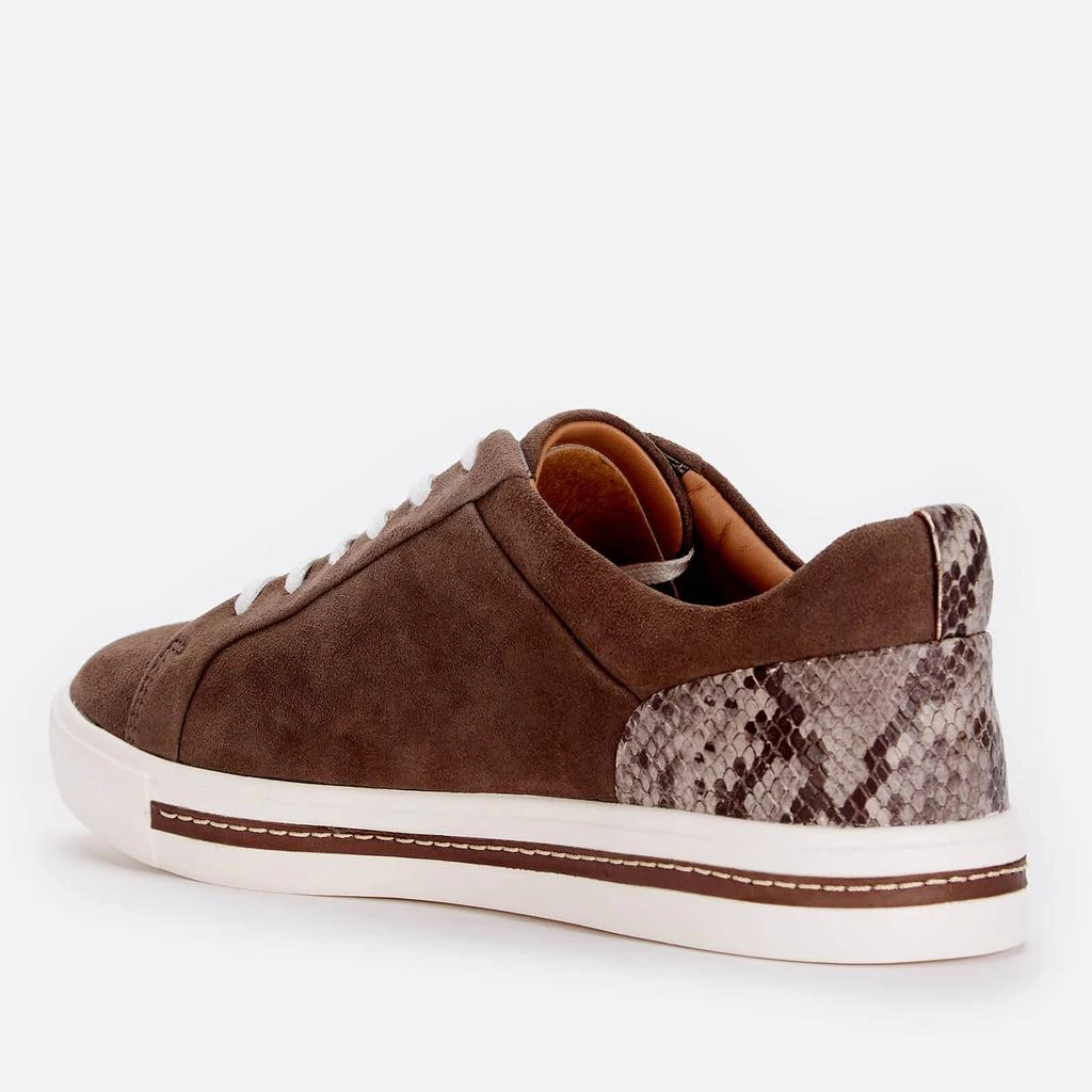 商品Clarks|CLARKS WOMEN'S UN MAUI LACE LEATHER CUPSOLE TRAINERS - TAUPE,价格¥266,第2张图片详细描述