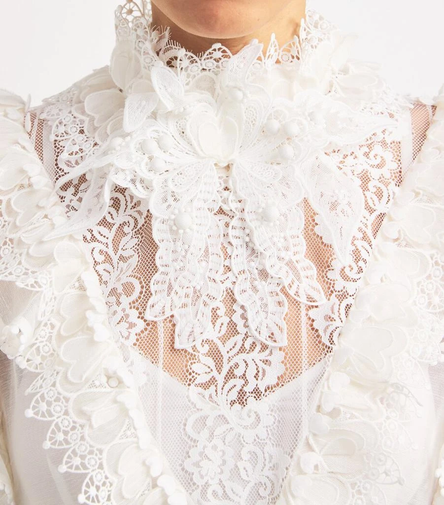 商品Zimmermann|Linen-Silk Organza Crush Mini Dress,价格¥23487,第4张图片详细描述