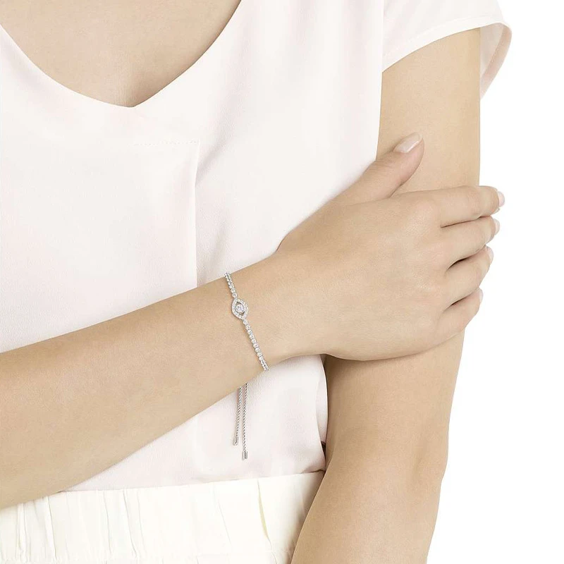 商品[国内直发] Swarovski|施华洛世奇 恶魔之眼手链 女款 镀白金色,价格¥931,第6张图片详细描述