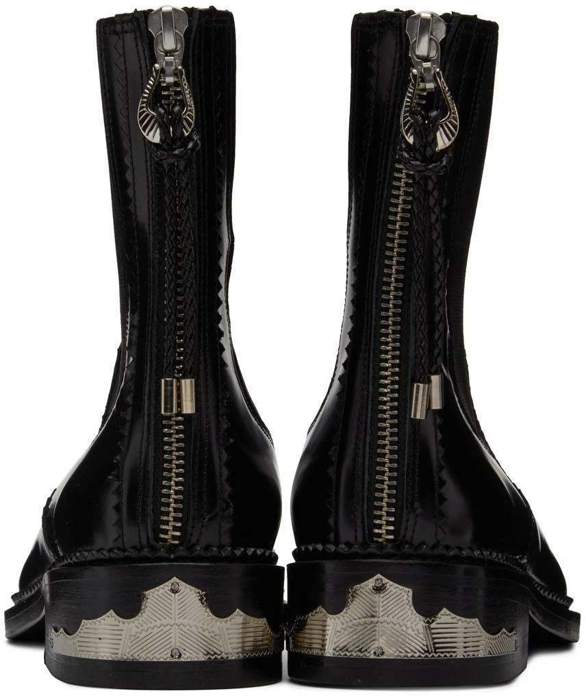 商品Toga Pulla|SSENSE Exclusive Black Embellished Chelsea Boots,��价格¥1474,第2张图片详细描述