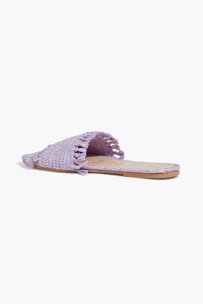 商品MANEBÍ|Fringed raffia slides,价格¥359,第3张图片详细描述