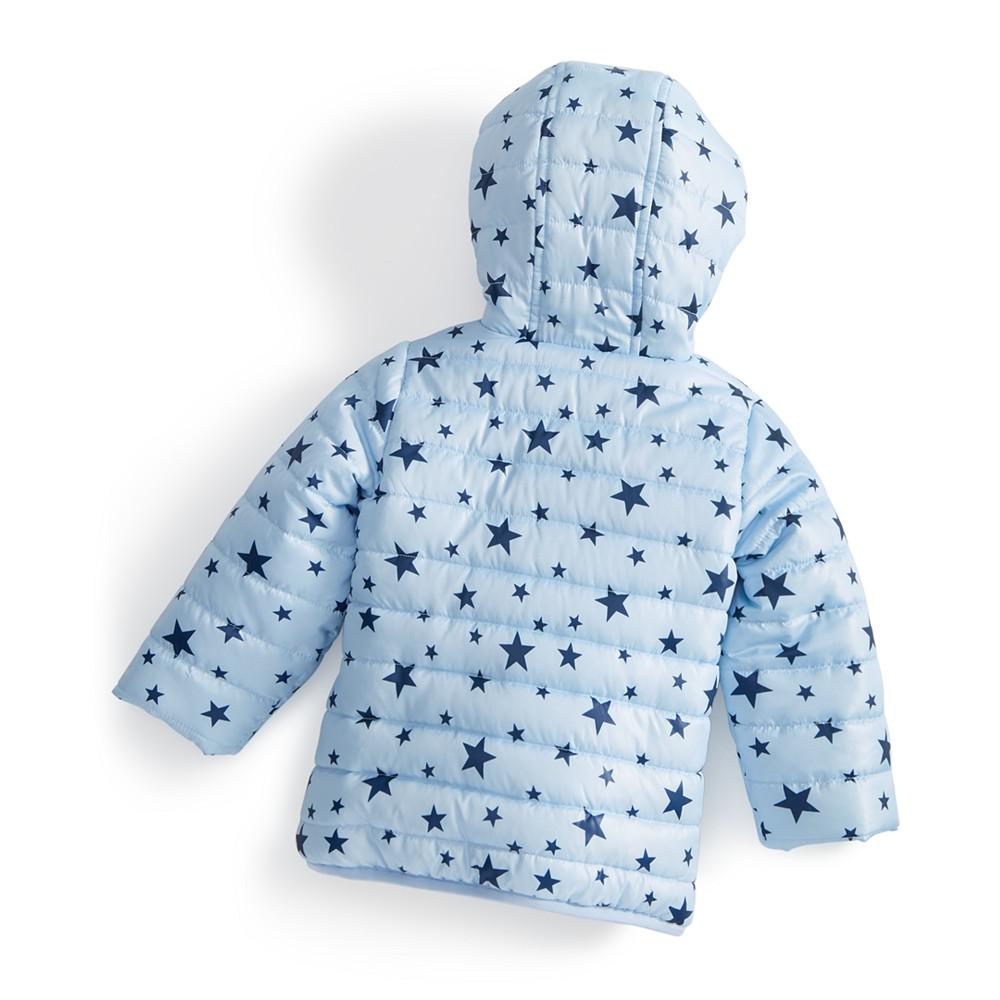 Baby Boys Star-Print Puffer Coat, Created for Macy's商品第2张图片规格展示