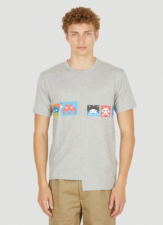 商品Comme des Garcons|Invader T-Shirt in Grey,价格¥501,第1张图片