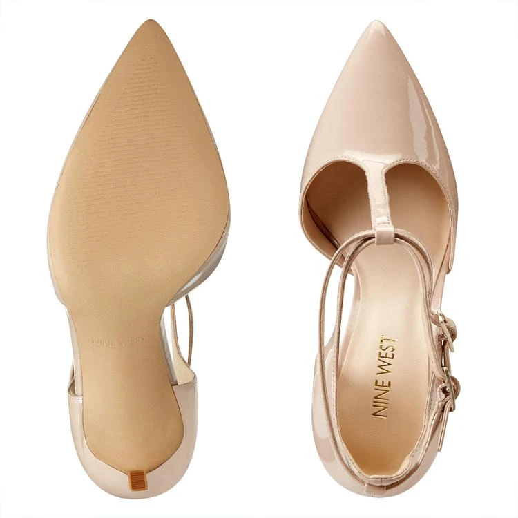 商品Nine West|Tayley Pointy Toe T-Strap Pumps,价格¥297,第5张图片详细描述