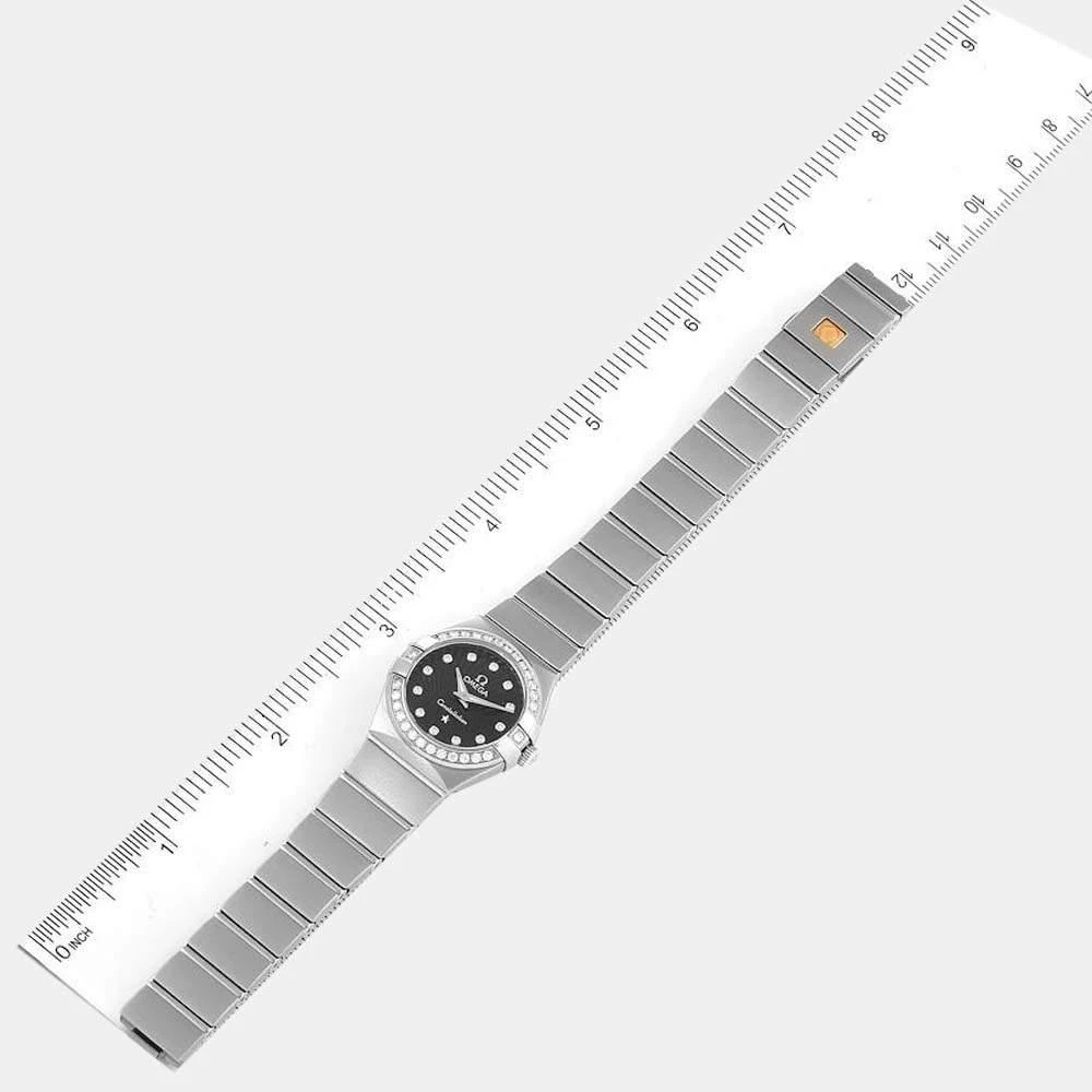 Omega Black Diamonds Stainless Steel Constellation 123.15.24.60.51.001 Women's Wristwatch 24 mm 商品