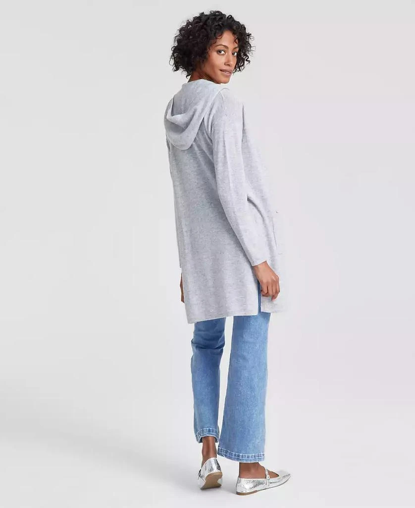 商品Charter Club|Women's 100% Cashmere Open-Front Hoodie, Created for Macy's,价格¥514,第2张图片详细描述