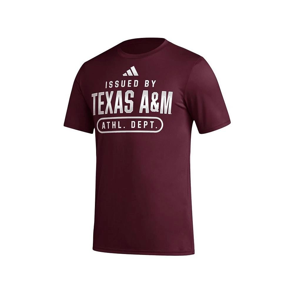 商品Adidas|Men's Maroon Texas A&M Aggies AEROREADY Pregame T-shirt,价格¥293,第2张图片详细描述