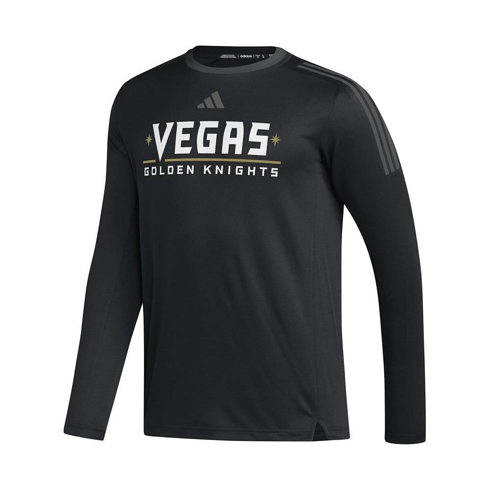 商品Adidas|Men's Black Vegas Golden Knights AEROREADY Long Sleeve T-shirt,价格¥402,第2张图片详细描述