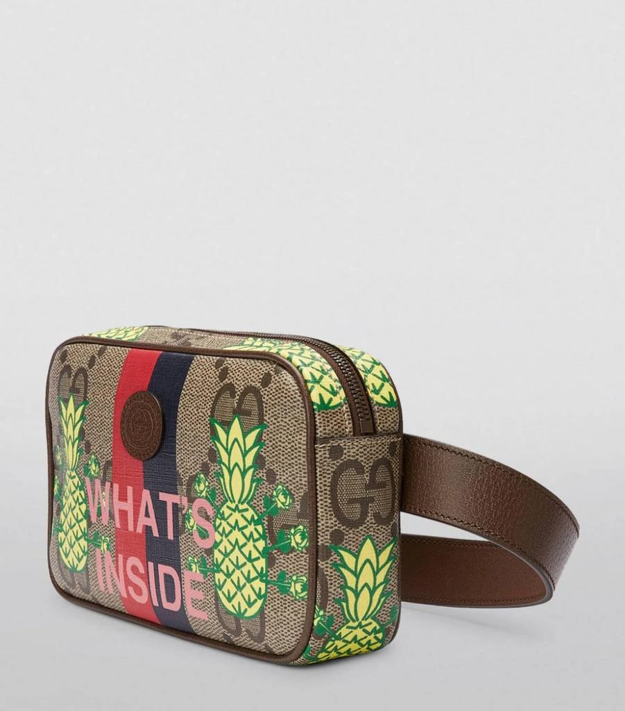 商品Gucci|Pineapple Print GG Supreme Belt Bag,价格¥7629,第2张图片详细描述