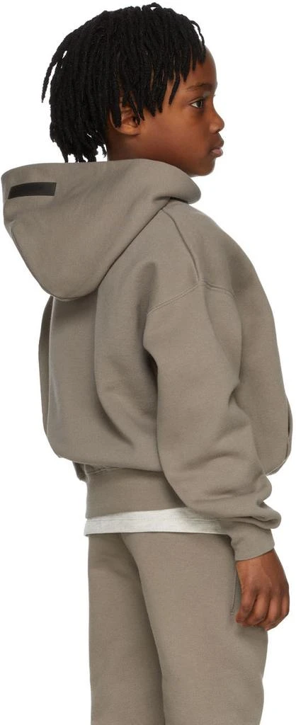 商品Essentials|Kids Taupe Logo Hoodie,价格¥343,第4张图片详细描述