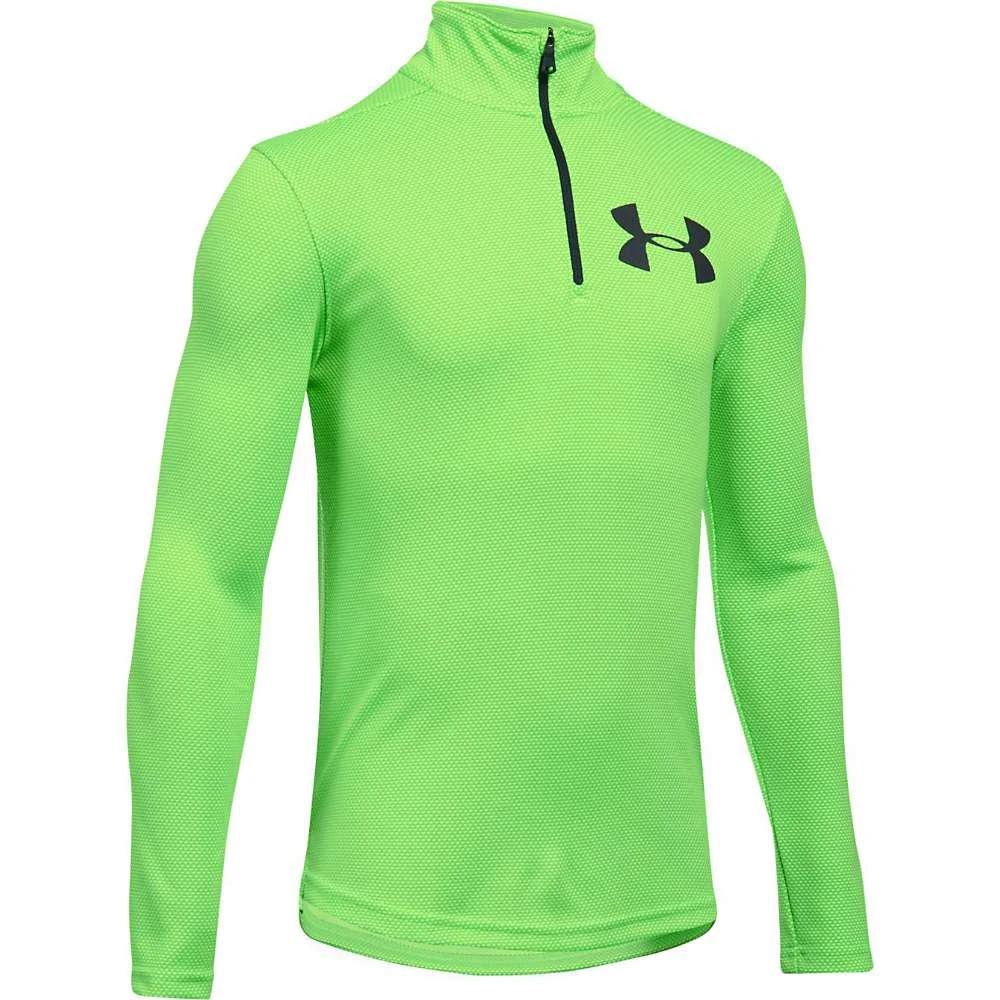 商品Under Armour|Under Armour Boys' UA Textured Tech 1/4 Zip Top,价格¥199,第1张图片