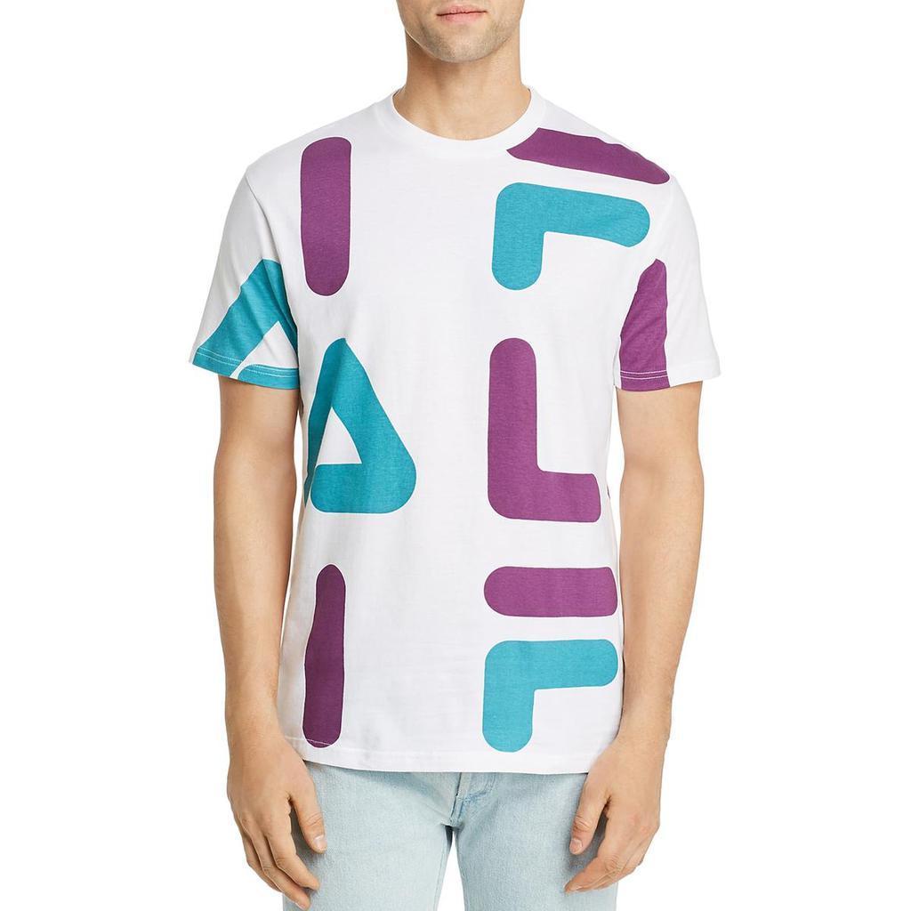 商品Fila|Fila Mens Bennet  Cotton Crewneck Logo T-Shirt,价格¥99,第1张图片