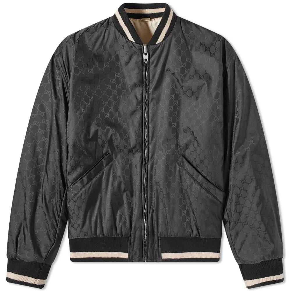 商品Gucci|Gucci Nylon Jaquard Bomber Jacket,价格¥18357,第1张图片