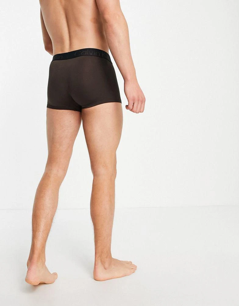 商品Calvin Klein|Calvin Klein flex natural low rise trunk in brown,价格¥255,第2张图片详细描述