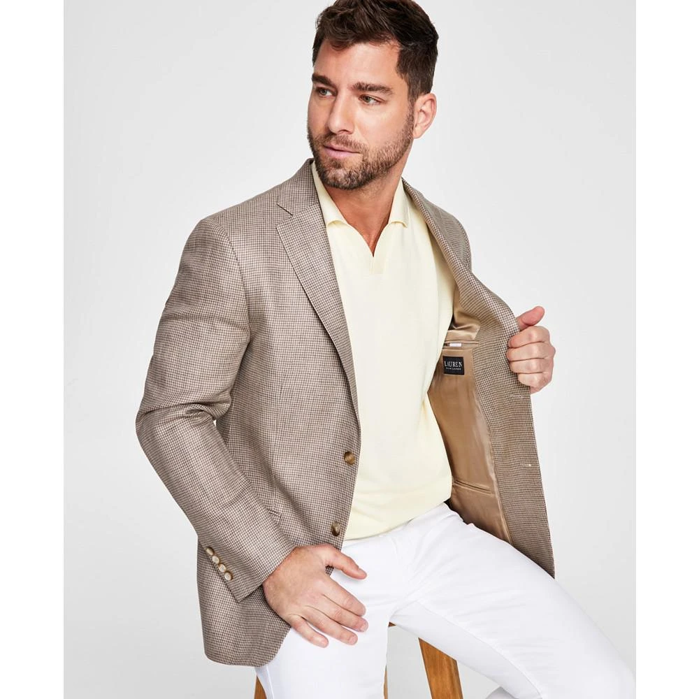 商品Ralph Lauren|Men’s Ultraflex Classic-Fit Patterned Linen Sportcoats,价格¥773,第4张图片详细描述