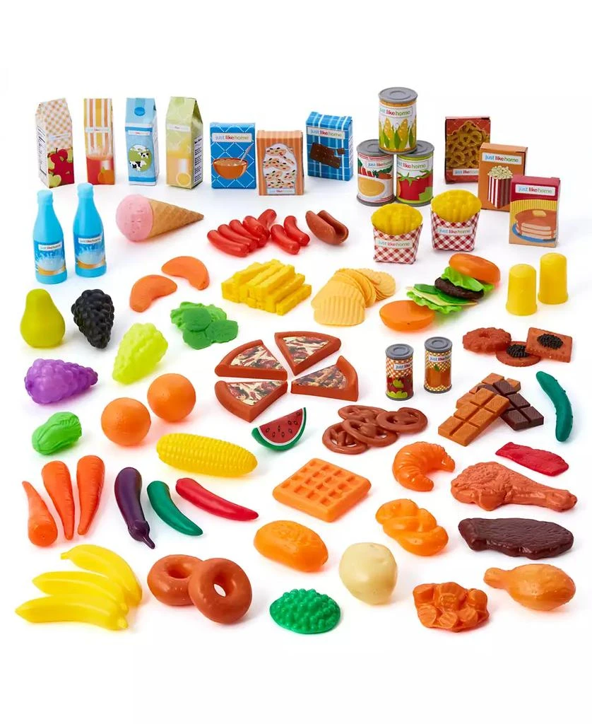 商品Just Like Home|Deluxe 120-Piece Play Food Set,价格¥112,第2张图片详细描述