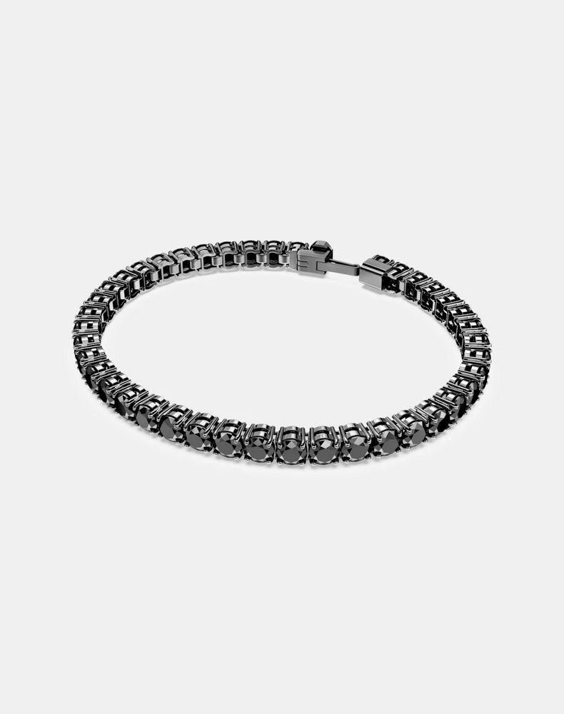 商品Swarovski|Swarovski matrix tennis bracelet in black ruthenium plated,价格¥1779,第1张图片