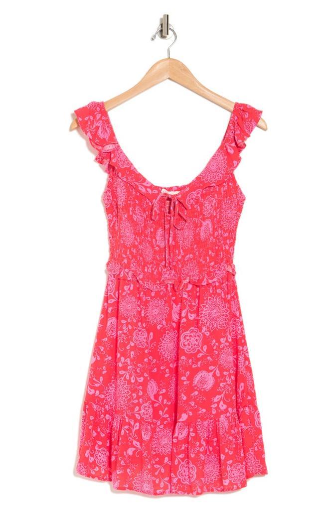 商品Lush|Ruffled Smocked Mini Dress,价格¥186,第5张图片详细描述