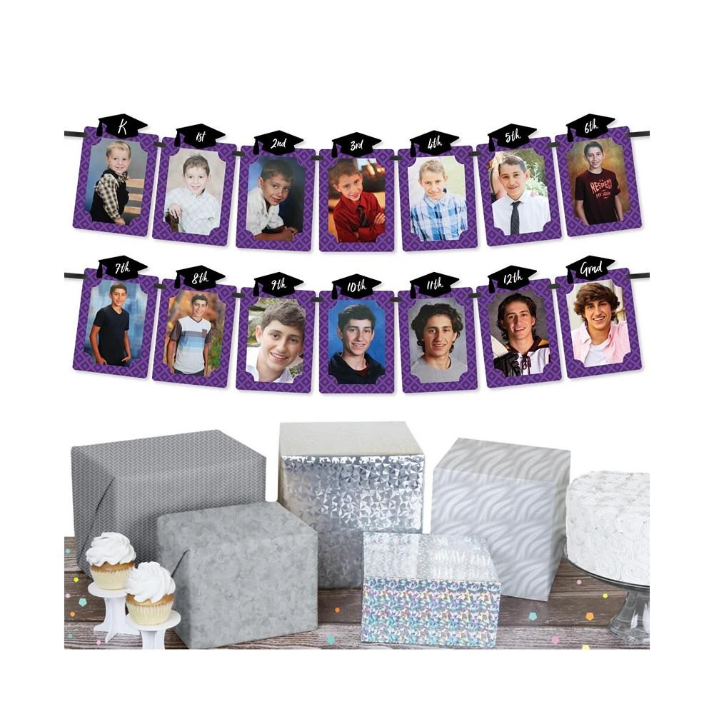 商品Big Dot of Happiness|Purple Grad - Best is Yet to Come - DIY Party Decor Picture Display Photo Banner,价格¥119,第2张图片详细描述