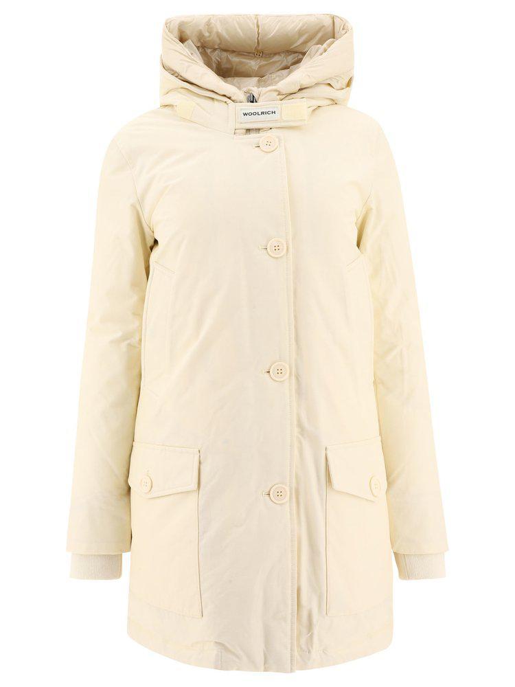 商品Woolrich|Woolrich Button-Down Hooded Padded Coat,价格¥3928-¥4470,第1张图片