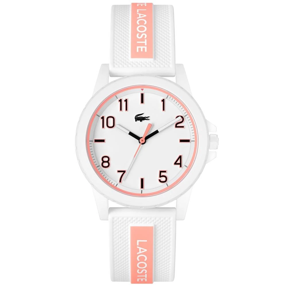 商品Lacoste|Kids' Rider White & Peach Silicone Strap Watch 36mm,价格¥483,第1张图片