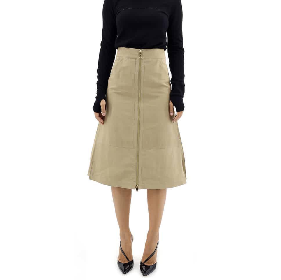 商品Burberry|Cotton Silk High-waisted Skirt,价格¥4231,第1张图片