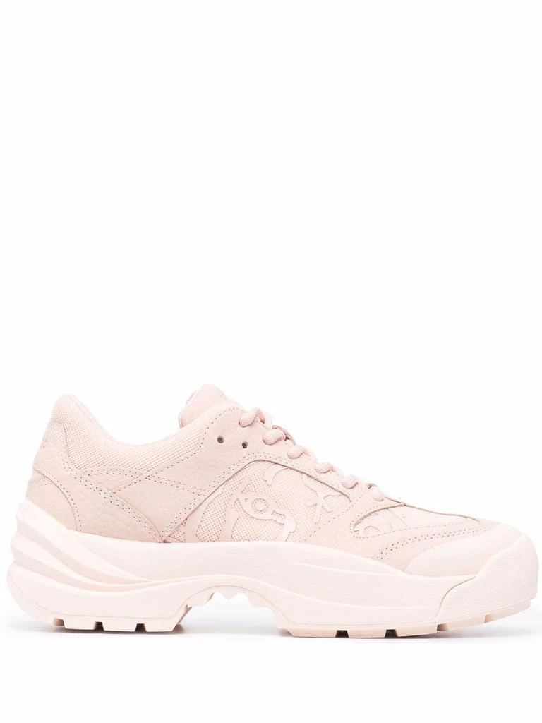 商品Kenzo|Kenzo Women's Pink Leather Sneakers,价格¥3122,第1张图片