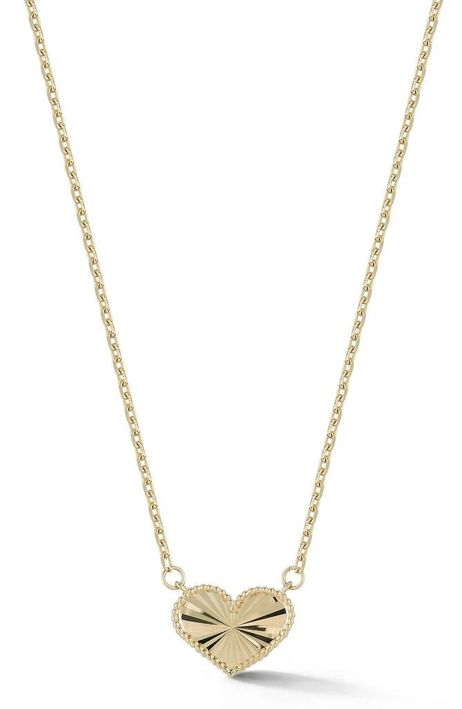 商品Ember Fine Jewelry|14K Gold Heart Pendant Necklace,价格¥3297,第1张图片