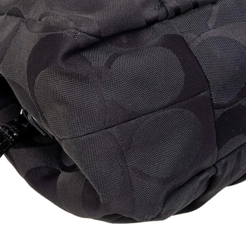 Coach Black Op Art Signature Canvas and Leather Madison Abigail Tote 商品