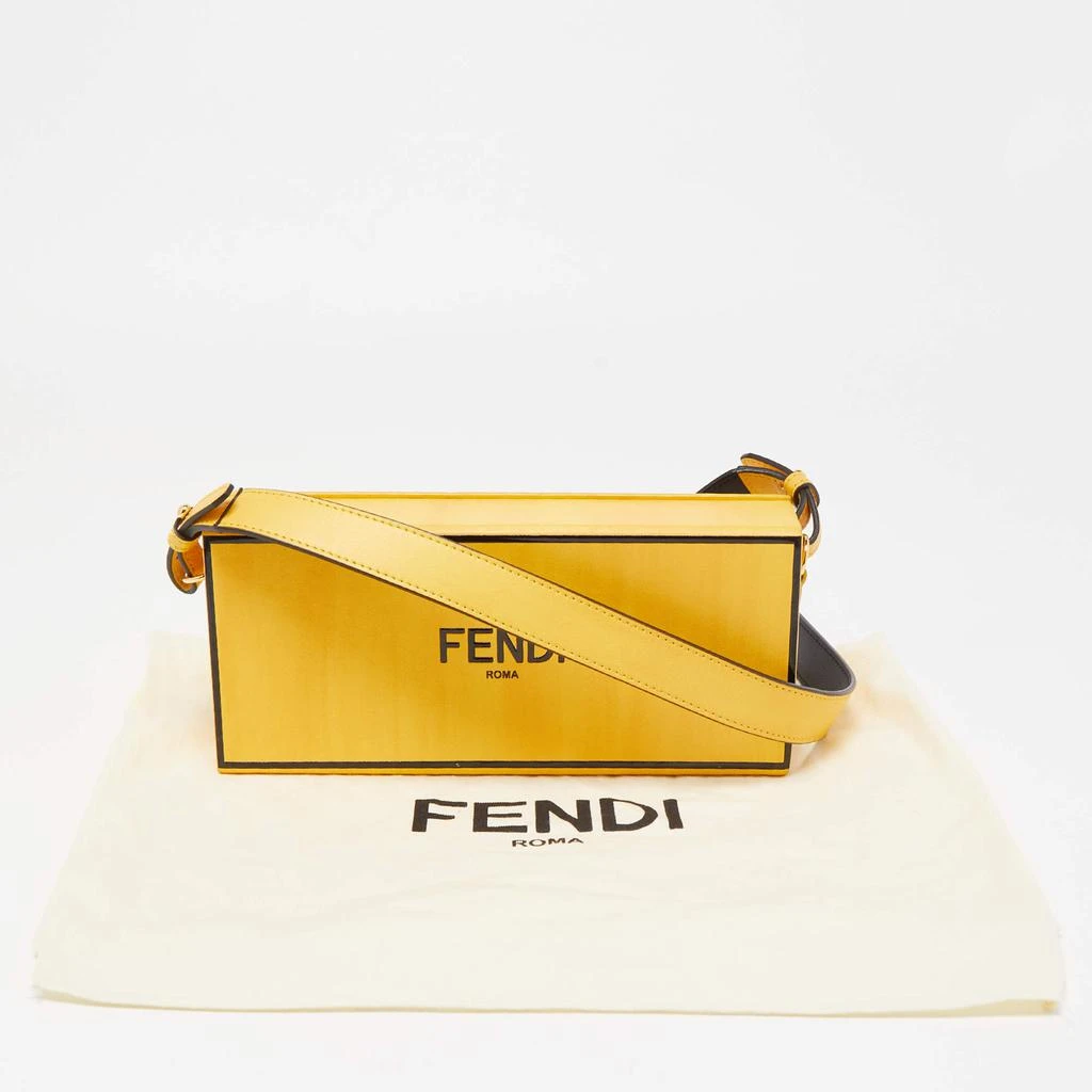 Fendi Yellow Leather Horizontal Box Crossbody Bag 商品