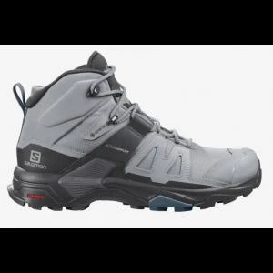 商品Salomon|Salomon - X Ultra 4 Mid Wide GTX W - 6.5 Wide Quarry/Black/Legion Blue,价格¥1313,第1张图片