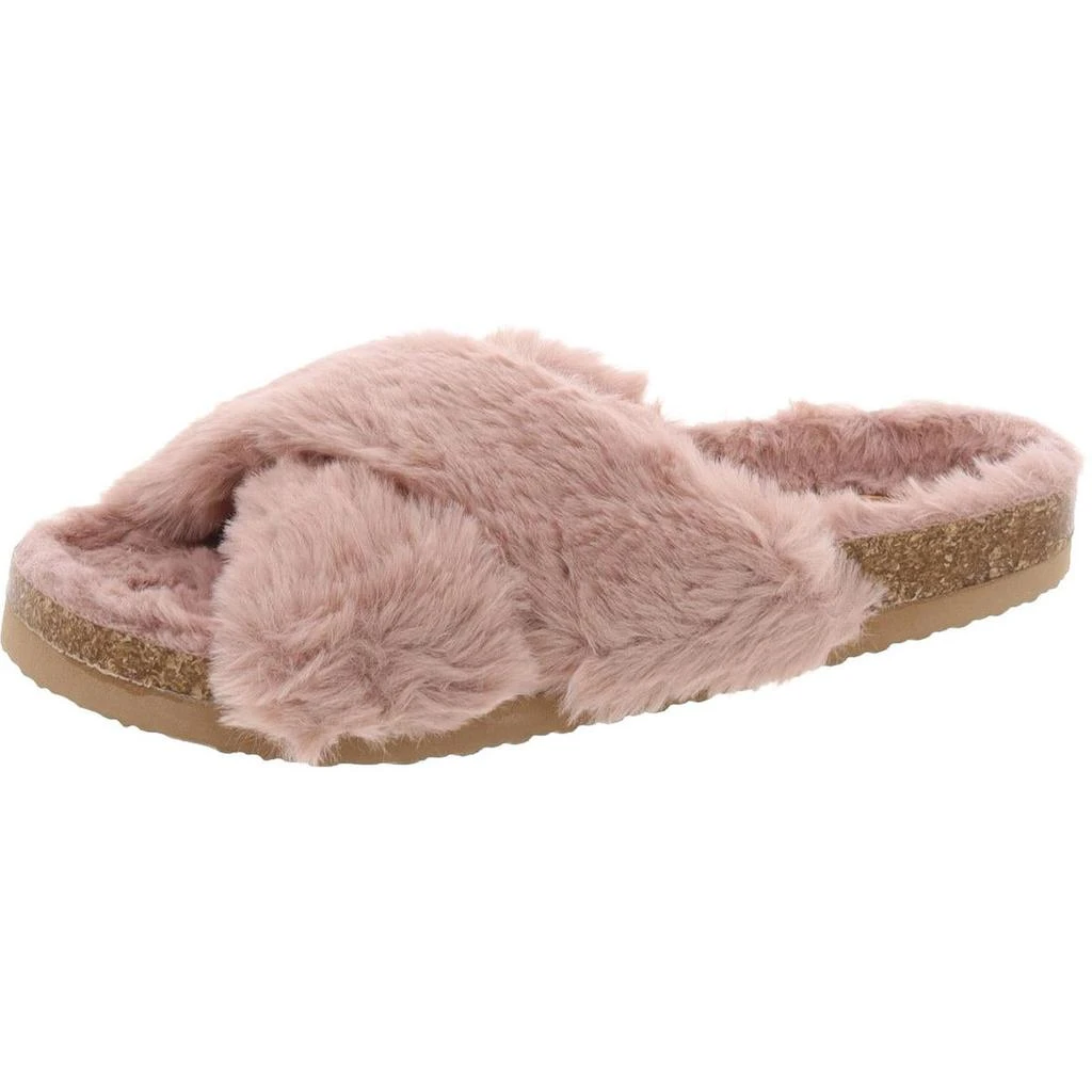 商品BC Footwear|BC Footwear Womens Myth Faux Fur Colorblock Slide Sandals,价格¥131,第2张图片详细描述