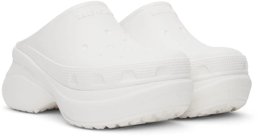 商品Balenciaga|White Crocs Edition Mules,价格¥2380,第4张图片详细描述