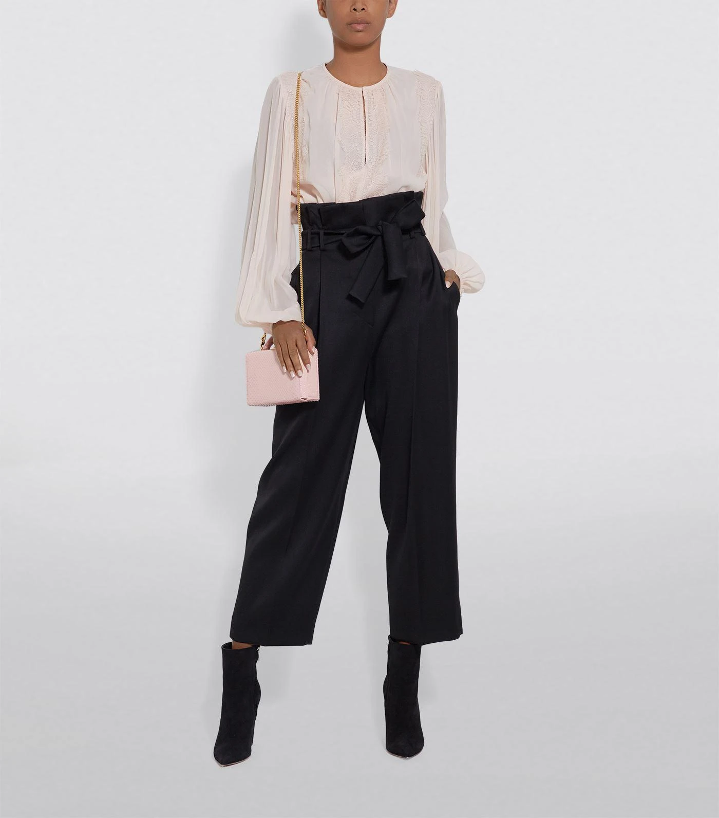 商品Max Mara|Wool Belted Trousers,价格¥2296,第4张图片详细描述