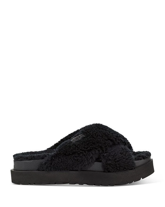 商品UGG|Women's Fuzz Sugar Cross Slide Sandals,价格¥520,第3张图片详细描述