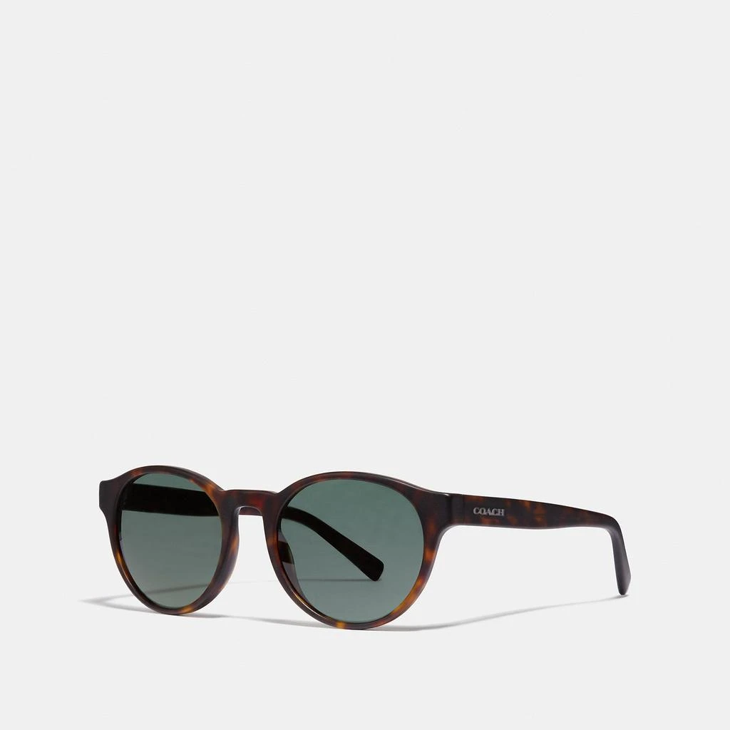 商品Coach|Coach Outlet Wythe Round Sunglasses,价格¥791,第5张图片详细描述