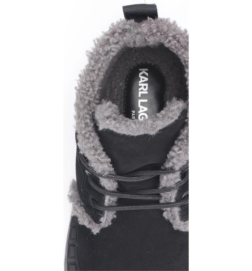 商品Karl Lagerfeld Paris|Suede Faux Shearling Lined Chukka Boot,价格¥897,第5张图片详细描述