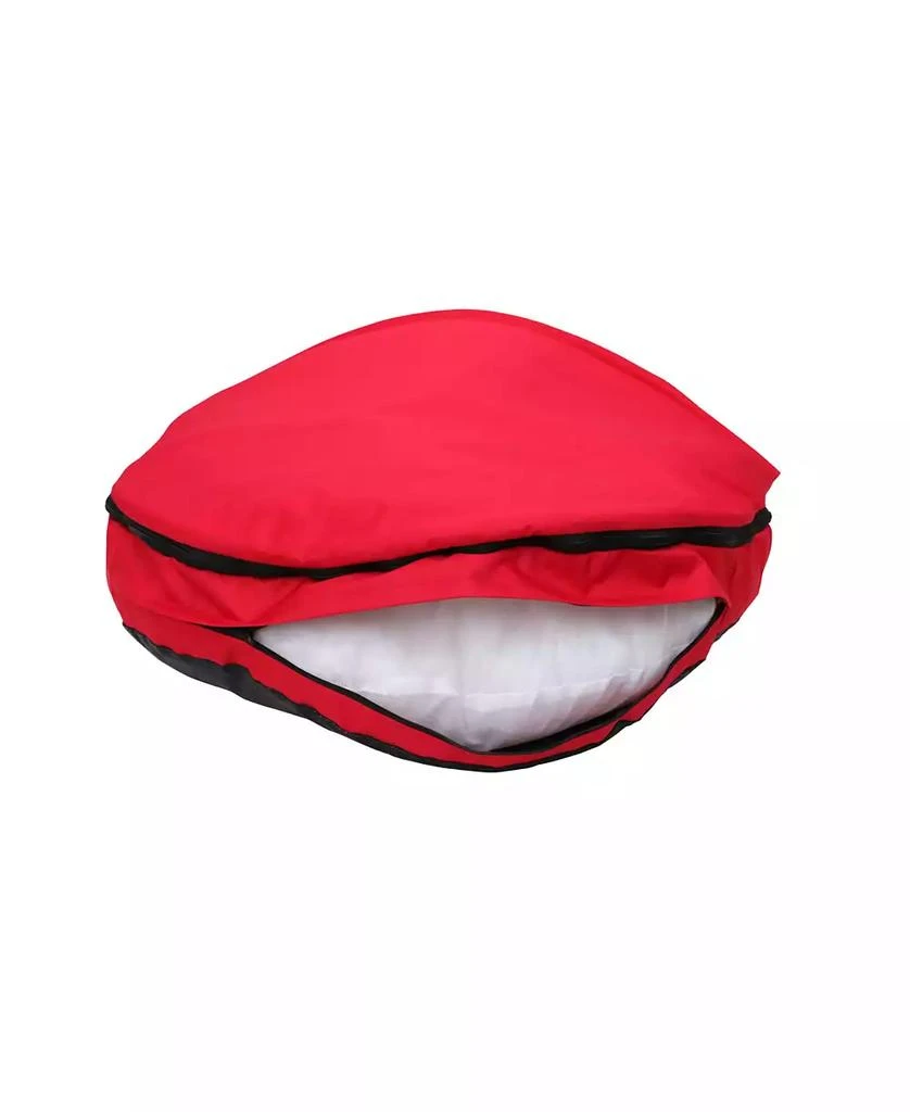 Happycare Textiles Durable Oxford to Sherpa Pet Cave and Round Pet Bed with Removable Top and Insert 商品