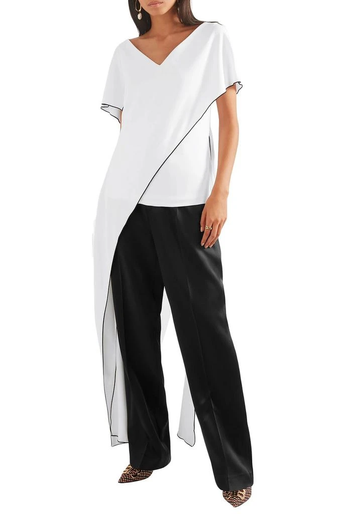 商品ROSETTA GETTY|Wrap-effect cady top,价格¥2448,第3张图片详细描述