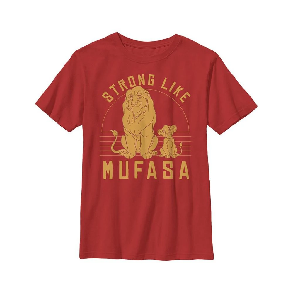 商品Disney|Boy's Lion King Strong Like Father Mufasa  Child T-Shirt,价格¥125,第1张图片