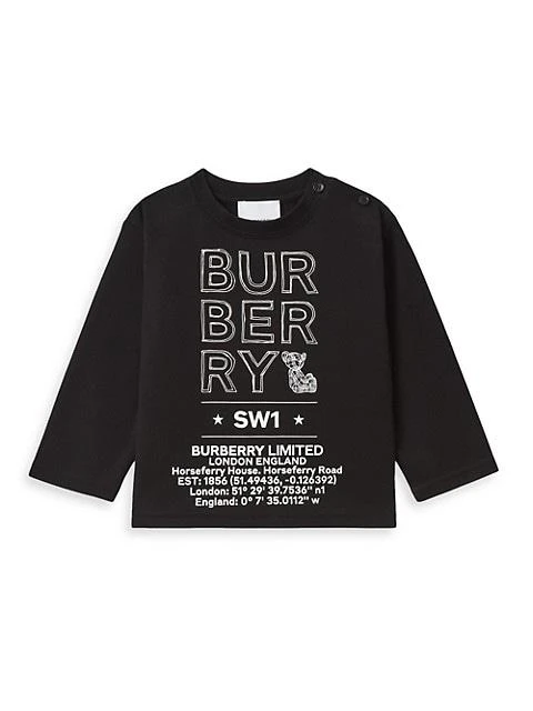 商品Burberry|Baby's & Little Boy's Joel Logo Sketch Print Top,价格¥1425,第1张图片