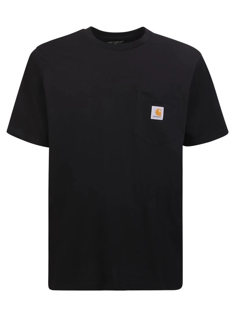 商品Carhartt|Carhartt Black Cotton Mc T-shirt,价格¥590,第1张图片