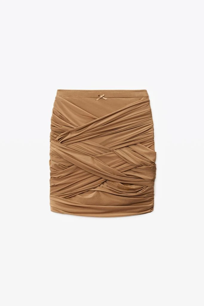 商品Alexander Wang|RUCHED MINI SKIRT IN HOSIERY JERSEY,价格¥1816,第3张图片详细描述