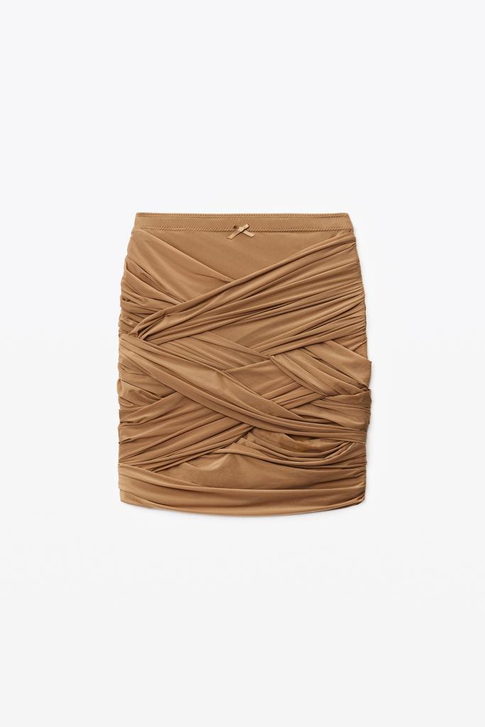 商品Alexander Wang|RUCHED MINI SKIRT IN HOSIERY JERSEY,价格¥3488,第5张图片详细描述