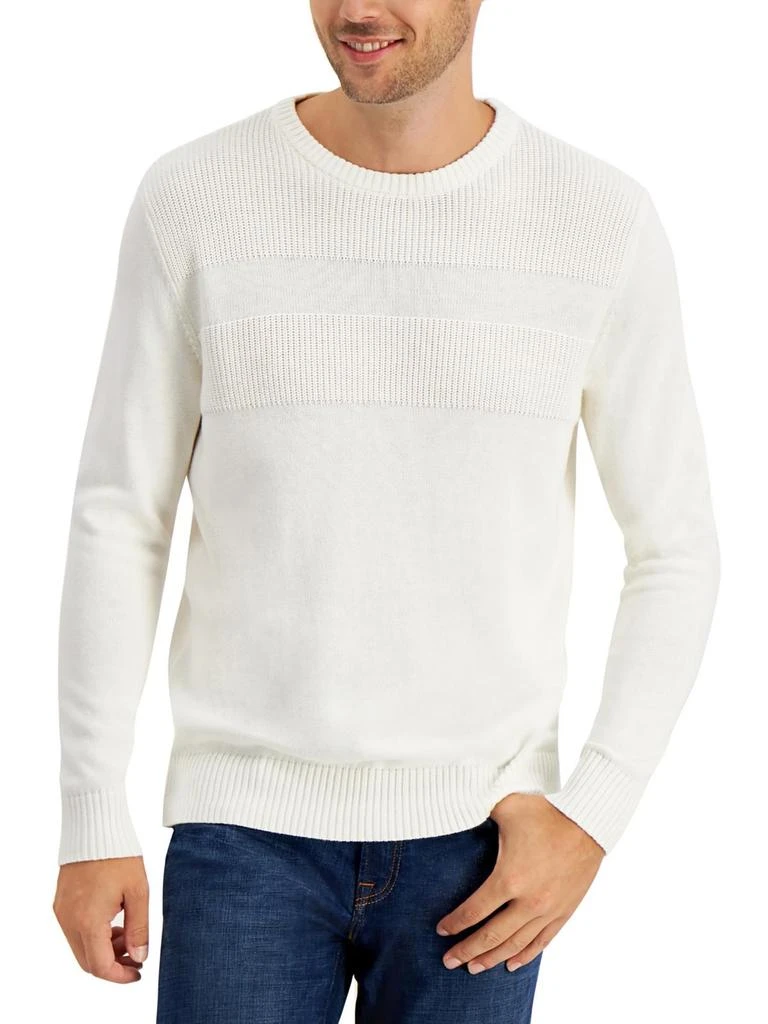 商品Club Room|Mens Cotton Ribbed Trim Sweater,价格¥231,第4张图片详细描述