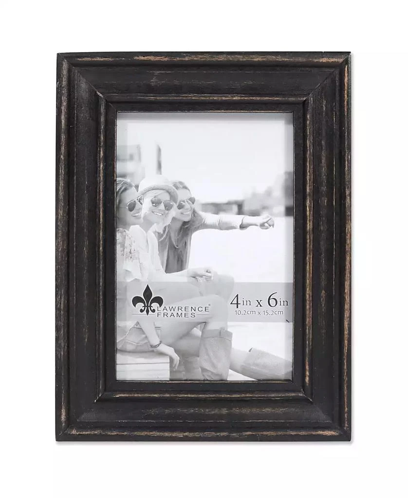商品Lawrence Frames|Durham Weathered Black Wood Picture Frame - 4" x 6",价格¥103,第1张图片
