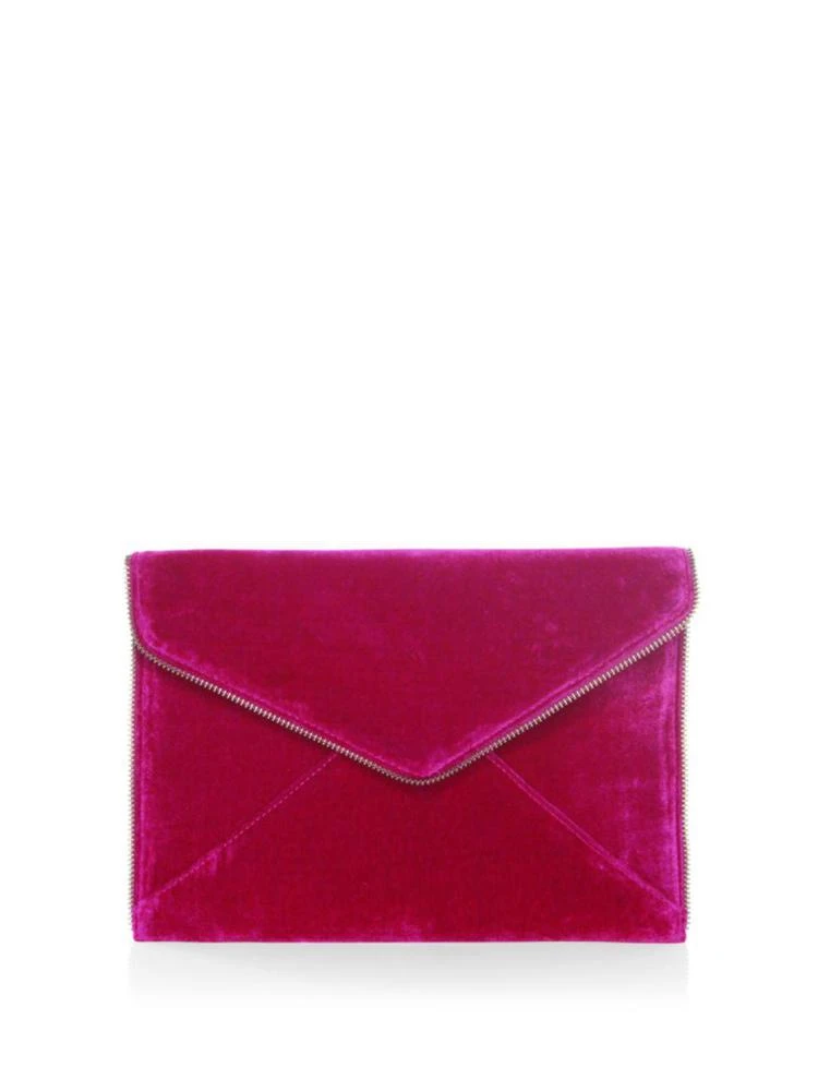 商品Rebecca Minkoff|Leo Velvet Clutch,价格¥285,第1张图片