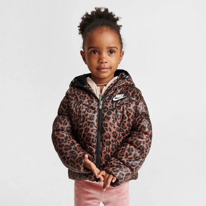 商品NIKE|Girls' Toddler Nike Printed Hooded Puffer Jacket,价格¥332,第3张图片详细描述