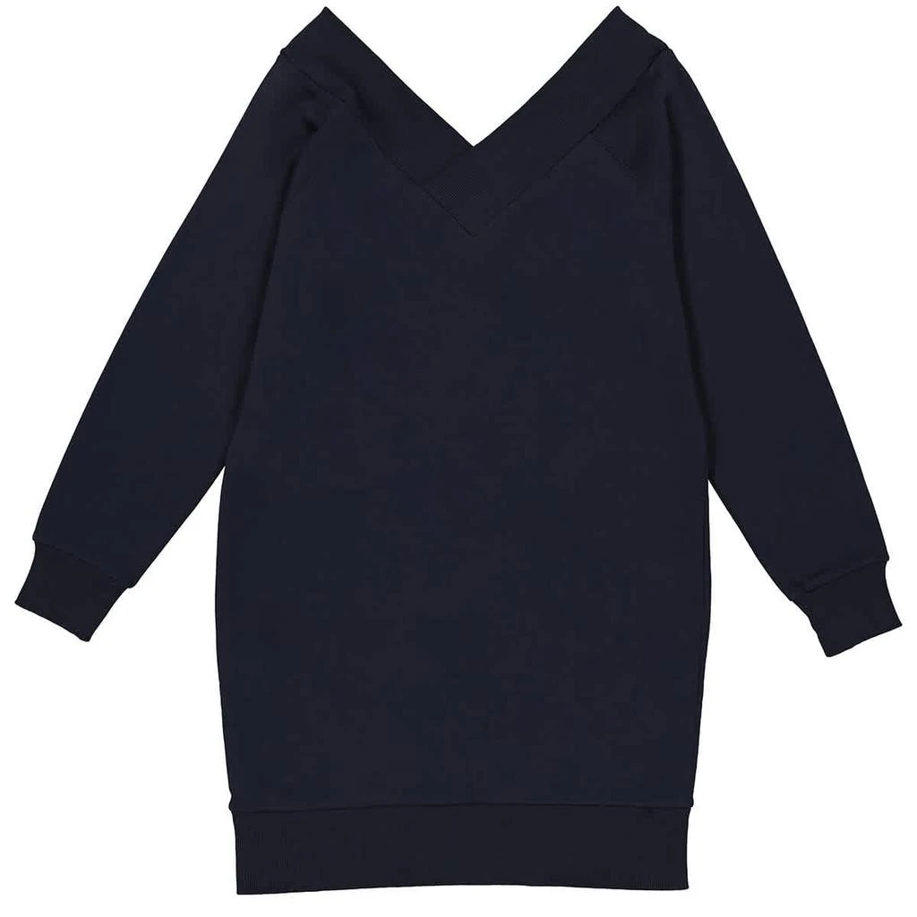 商品Burberry|Burberry Ladies Navy Cotton Blend V-neck Sweater Dress, Size Medium,价格¥1098,第2张图片详细描述